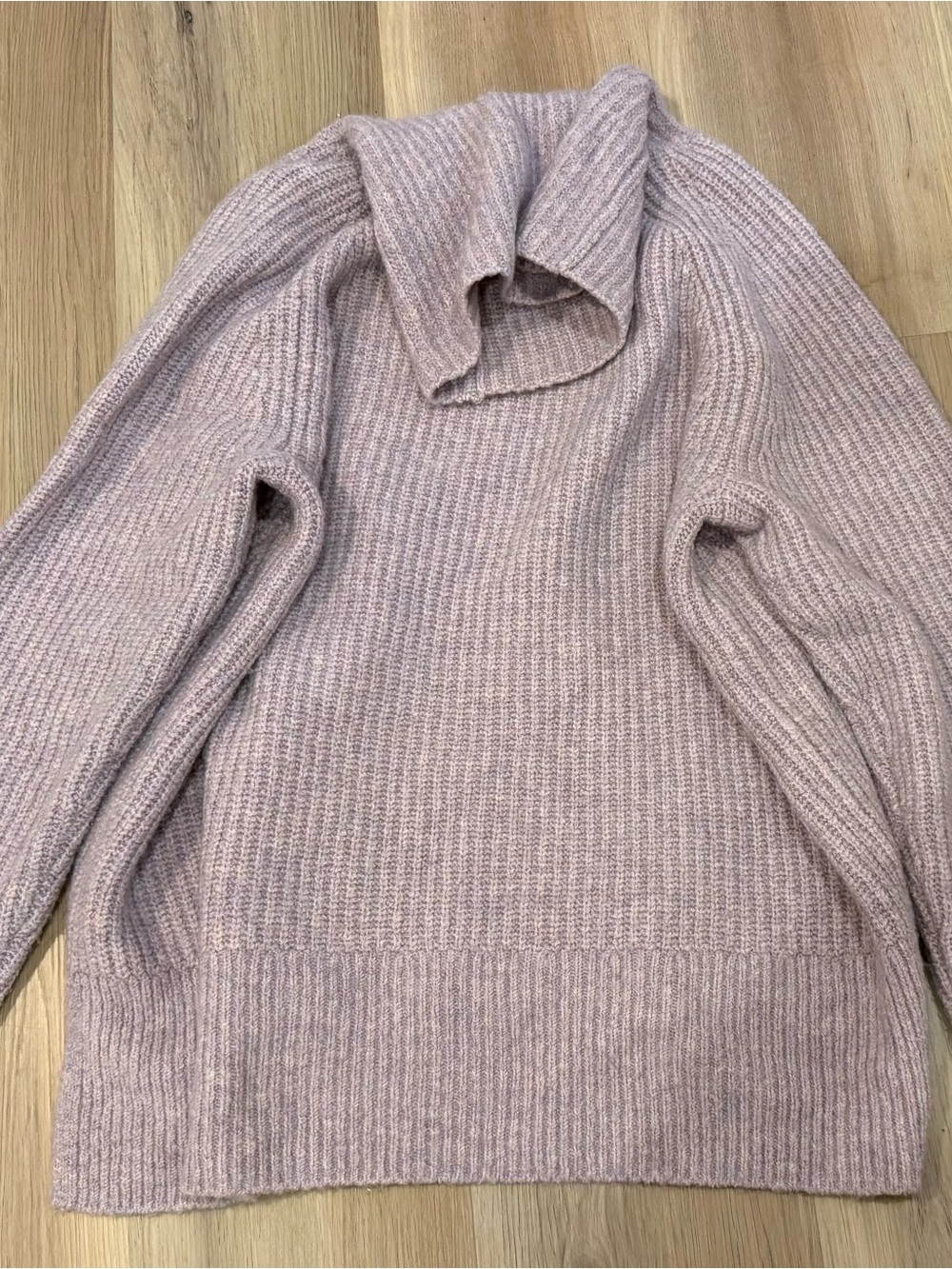 Madewell Soft Knit Turtleneck Sweater - Dusty Pink